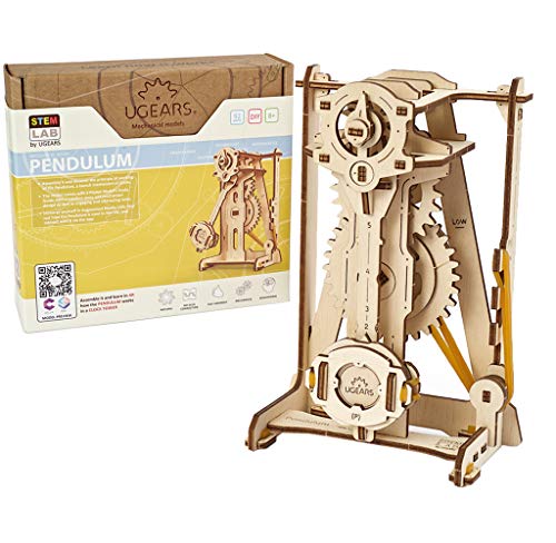 Ugears Lab 3D Stem Kit Di Costruzione In Legno-Modellini Da Costruire Giocattoli Di Ingegneria Fai Da Te Con App-Puzzle Per Adulti E Bambini 8+ (Pendo