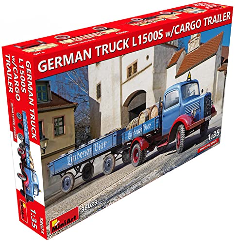 Miniart Modellino Camion German Truck L1500S W/Cargo Trailer