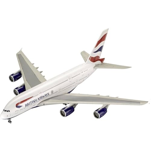 Revell-A380-800 Other License A380, British Airways Kit Aeromodello, Colore Bianco, Stk, Rv03922