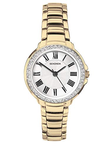 Sekonda 2778 - Orologio Da Polso Da Donna, Placcato In Oro