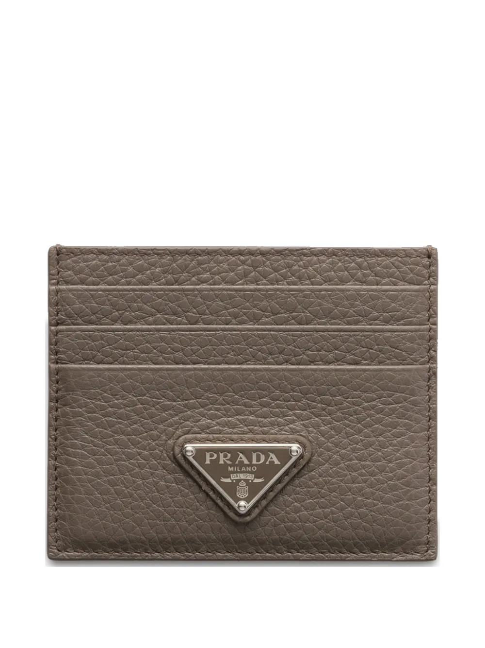Prada leather card holder - Grigio