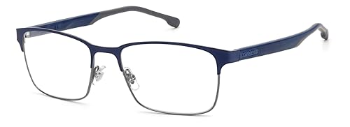 Carrera Rectangular Eyeglasses Sunglasses, Fll/18 Matte Blue, 55 Unisex
