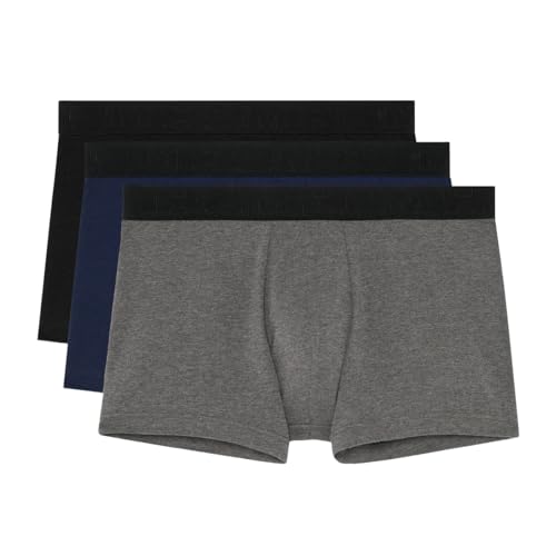 Hom Lot De 3 Boxers Tonal Pack #2 Slip Boxer, Noir + Gris + Marine, L Uomini