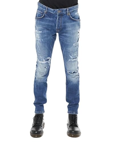 John Richmond Jeans Slim Fit Con Lacerazioni Uma24203Je