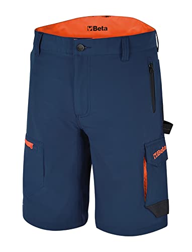 Beta 7661B Xxl - Bermuda Leggeri Da Lavoro, Multitasche Elasticizzati Slim Fit