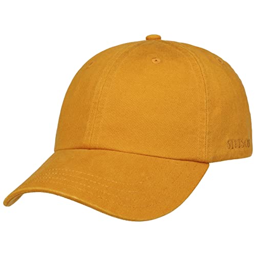 Stetson Cappellino Rector Donna/Uomo - Protezione Uv Estivo Fibbia In Metallo, Con Visiera Estate/Inverno - Taglia Unica Senape