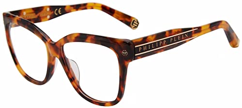 Philipp Plein Vpp051M Occhiali, Honey/Black/Olive Havana Pattern, 72 Donna