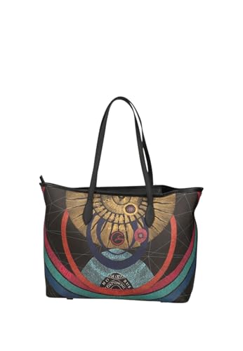 Gattinoni Borsa A Spalla Large Shopping Planetarium Bigpl8228Wpq Nero