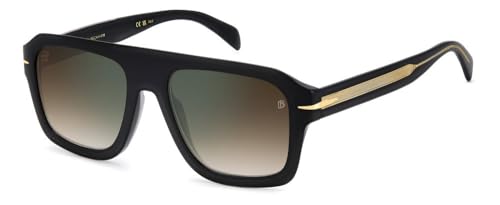 David Beckham Db 7127/S Occhiali, 2M2/Qy Black Gold, 58 Uomo
