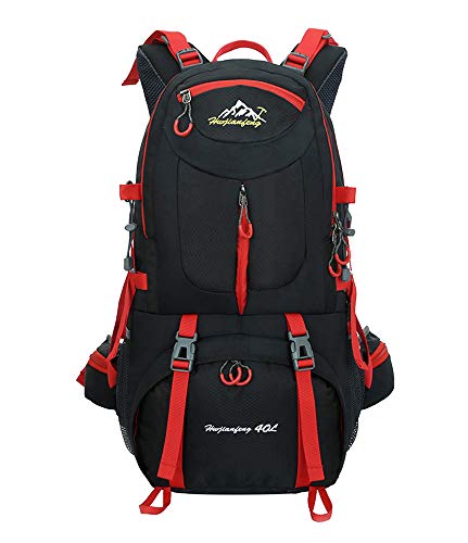 Escursionismo Viaggio Zaino 40L / 50L / 60L - Daypack Outdoor Campeggio Viaggi Trekking Arrampicata Zaino Uomini Donne, Nero, 60L