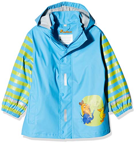 Playshoes Giacca Da Pioggia, Abbigliamento Antipioggia Antivento E Impermeabile Unisex - Bambini E Ragazzi, Blu Il Topo, 80
