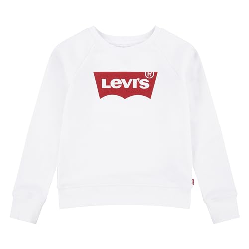 Levi'S Lvg Key Item Logo Crew Bambine E Ragazze, Bianco (White), 5 Anni