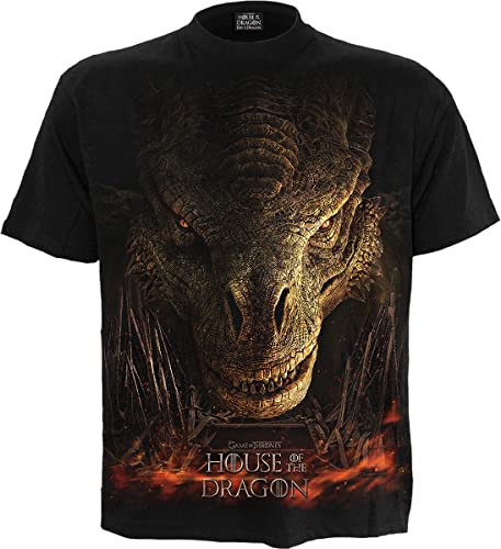 Hbo - Hod - Dragon Throne - T-Shirt Nera Regular Per Uomo - M