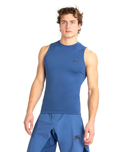 Venum Contender Rashguard Sans Manches T-Shirt, Blu, S Uomo