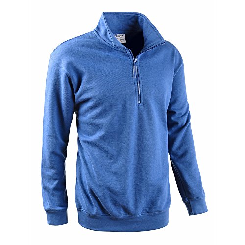 Felpa Smash, Mezza Zip, Blu Royal, L (Blu Royal, L)