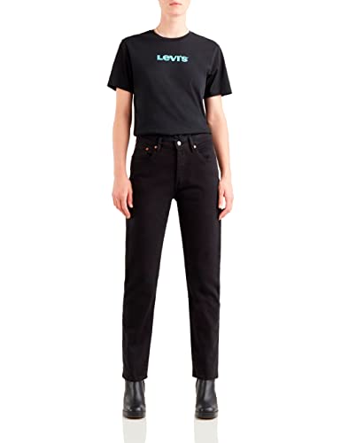 Levi'S 501 Crop Jeans, Black Sprout, 27W / 28L Donna