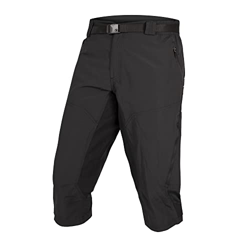 Endura Hummvee - Pantaloncini Da Ciclismo Da Uomo, Con Fodera Interna, Pantaloncini 3/4 - Nero, L