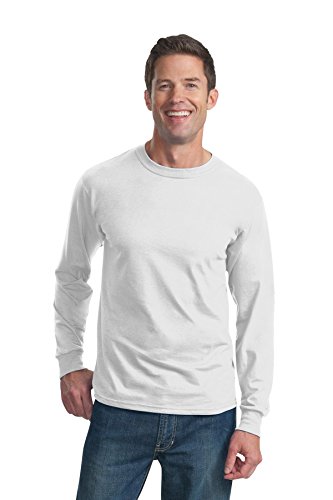 Fruit Of The Loom Maglietta A Maniche Lunghe Da Uomo Bianco M