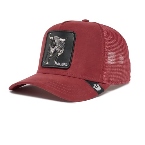 Goorin Bros. Cappellino Trucker The Suede Rager Burgundy Rosso Scuro, Taglia: Unica, Colore: Rosso, Taglia Unica