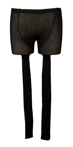 Ciocca Calzamaglia Collant Leggings Uomo Senza Piede 45% Lana Articolo 9/4, Ner Nero, S