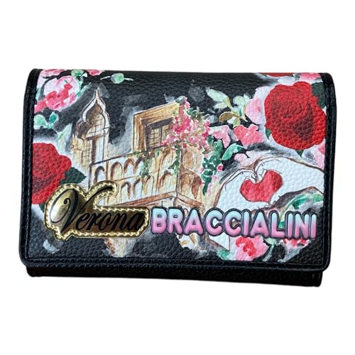 Braccialini Portafoglio Con Patta Piccolo Cartoline Verona B17869Ca Rosso