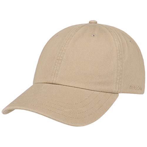 Stetson Cappellino Rector Donna/Uomo - Protezione Uv Estivo Fibbia In Metallo, Con Visiera Estate/Inverno - Taglia Unica Beige Scuro