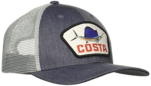 Costa Del Mar Camionista Cappello, Pesce Vela Erica Blu Navy, Taglia Unica Unisex-Adulto