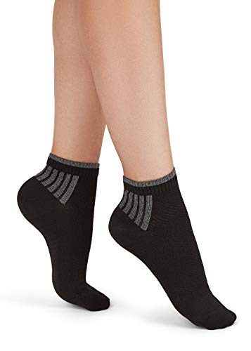 Golden Lady Calzino Play 3 Paia Calzini Sportivi, Donna, Nero (Nero 099A), One Size (Taglia Produttore:Unica)