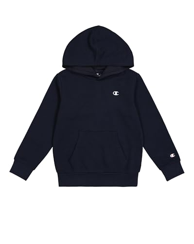 Champion Legacy Basics B-Ultralight Powerblend Fleece Felpa Con Cappuccio, Blu Marino, 134 Cm Bambino