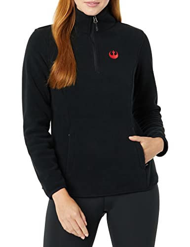 Amazon Essentials Disney | Marvel | Star Wars | Princess Giacche Con Collo A Lupetto In Pile Con Cerniera Corta Donna, Star Wars Rebel Logo, Xxl