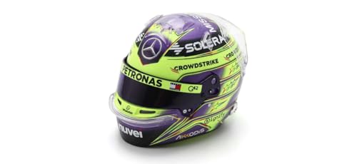 F1 Mini Casco Racing, Lewis Hamilton 2024 British Gp Victory, Scala 1:5 Con Vetrina, Viola/Verde