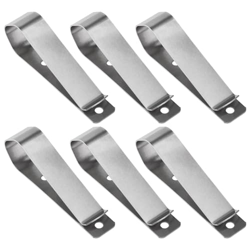 Lt Easiyl 6Pcs Garage Door Remote Control Opener Sun Visor Storage Clip Sostituito Con Acciaio Inox Sun Visor Storage Clip Compatibile Con Liftmaster 