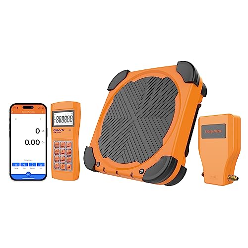 Elitech 150Kg Bilancia Refrigerante Hvac Lmc-310A,Climatizzazione Bilancia R134A R410A Freon Bluetooth E Wi-Fi, Bilancia Refrigerante Digitale Program