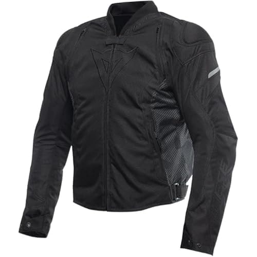 Dainese - Avro 5 Tex Jacket, Giacca Moto In Tessuto, Con Protezioni Su Spalle, Man, Nero/Nero/Nero, 62