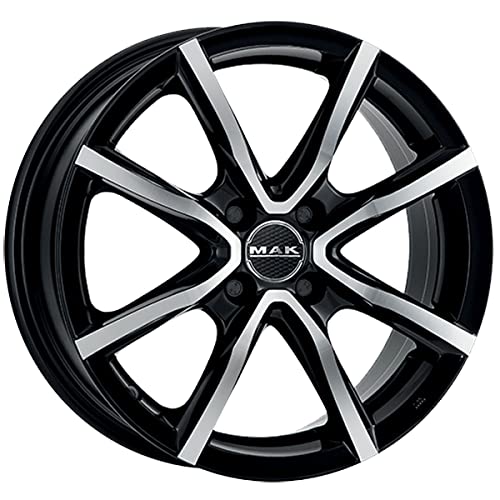 Mak Milano Nero Fresato Viso 6.5 X 16 Et30 4 X 98 Hub Bore 58.1 Cerchi In Lega