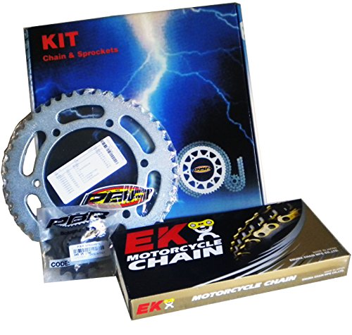 Kit Trasmissione Catena Corona Pignone Pbr/Ek Ek215 Compatibile Con Cagiva Mito 125 1990 > 1991