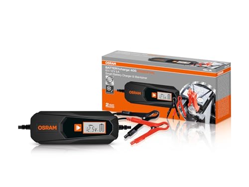 Osram Batterycharge 405 Essential, Caricabatterie Intelligente Da 5 A E Dispositivo Di Mantenimento Della Batteria, Per Veicoli Da 6 V E 12 V, 3 M Cav