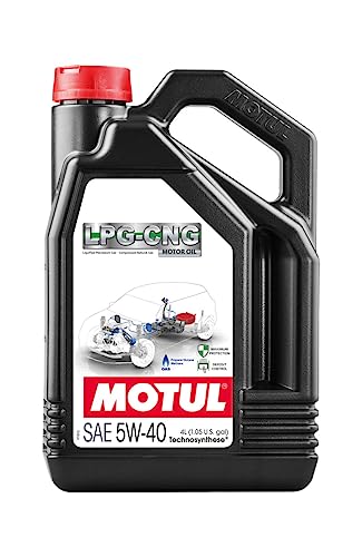 Motul - Olio Lubrificante Motore Sintetico Per Auto Lpg-Cng 5W40, 5 Litri