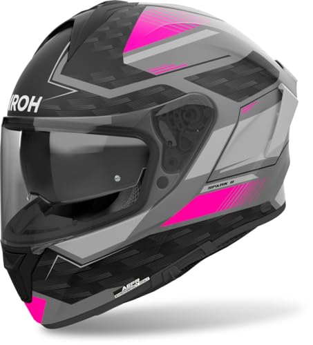 Casco Airoh Integrale Spark 2 Sp2Z54 Zenith Nero Fuxia Opaco Taglia S