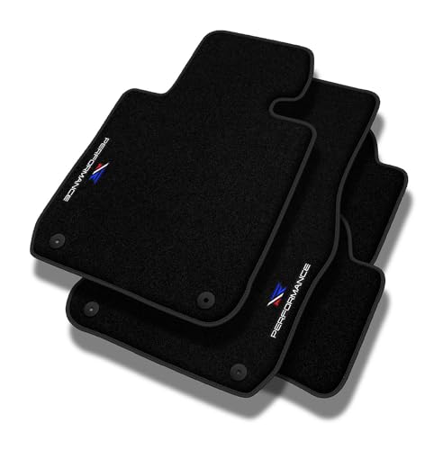 Performance Tappetini Tappetini Auto In Velluto Personalizzati Per Skoda Roomster 2006-2015 - Premium, Traforato, Blu Bianco Rosso -Ricamo Cnc Preciso