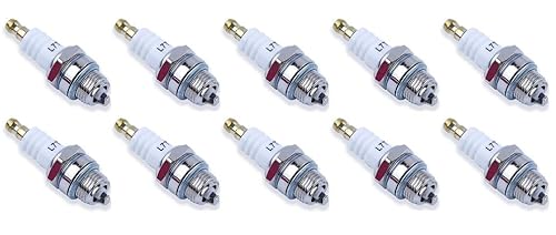 Candela Di Ricambio L7T Sostituisce Ngk Bpmr7A, Champion Cj8 Rcj6Y Rcj7Y E Altri Tipi, Per Accensione Motore A 2 Tempi Compatibile Con Decespugliatore