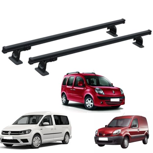 Gev 9402-2 Barre Portatutto Compatibili Con Nissan Kubistar, Renault Kango, Volkswagen Caddy Van E Max