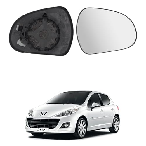 Polcar Vetro Specchietto Destro Per Peugeot 207 (2006-2013), 308 (2007-2013), Convesso, Cromato, 8151Cg
