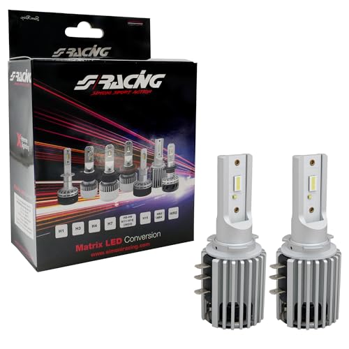 Simoni Racing Led Conversion Matrix, Attacco H15, 6500°K 5000 Lm Luce Bianca