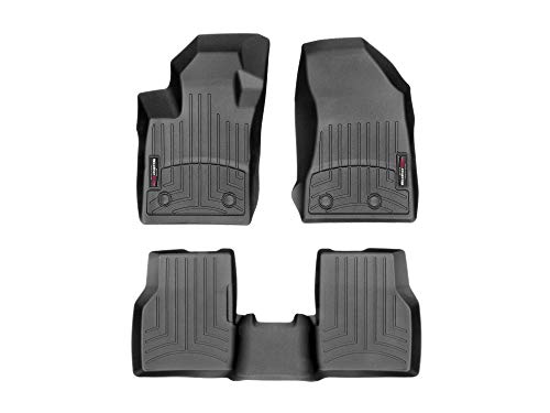 Tappetini Auto Su Misura Compatibile Per Jeep Compass 2°Gen 2017/19 - Nero - 1° E 2° Fila Weathertech Floorliner