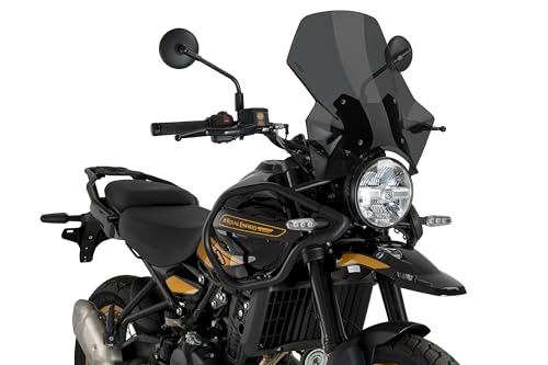 Puig 22113F Cupolino Regolabile – Protezione Aerodinamica E Design Regolabile Per Royal Enfield Himalayan 450 2024-2025, Fumè Scuro