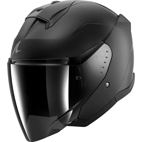 Shark, Casco Moto Jet Skwal Jet Dark Shadow Mat Black Kma, Xxl