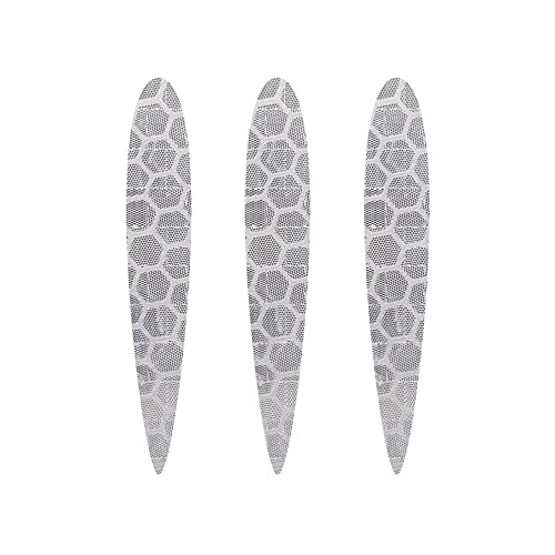 4R Quattroerre.It 5556 Adesivi Rifrangenti Arrows Diamond Flat, Bianco, Set Di 3