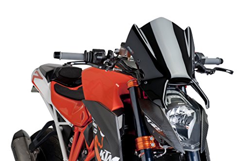 Puig 7014N Cupolino Naked New Generation Sport, Nero