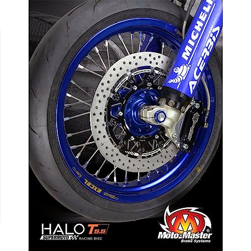 Moto Master Disco Freno Supermoto Halo T-Floater Anteriore Con Azione Flottante Controllata Anche In Condizioni Estreme - Spessore 5,5 Mm